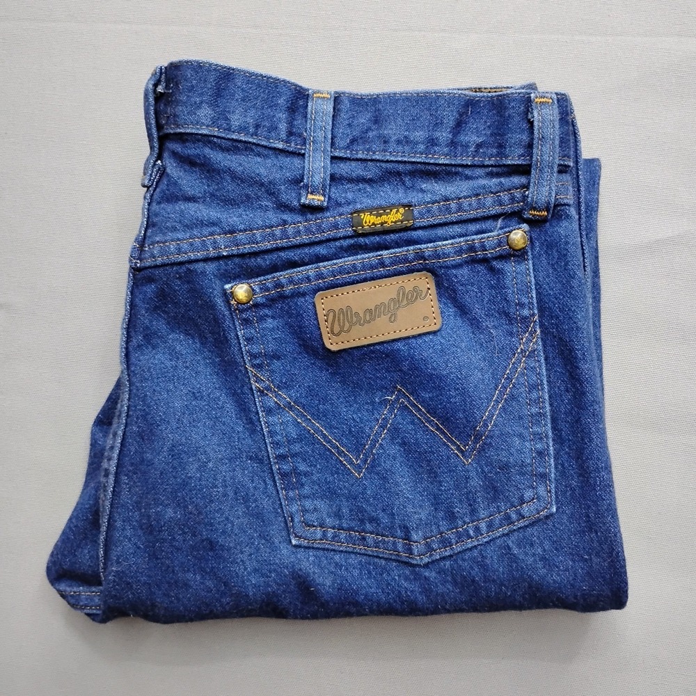 Wrangler 47MWZ Premium Performance Cowboy Cut Regular Fit Jeans Mens 35x32 Blue
